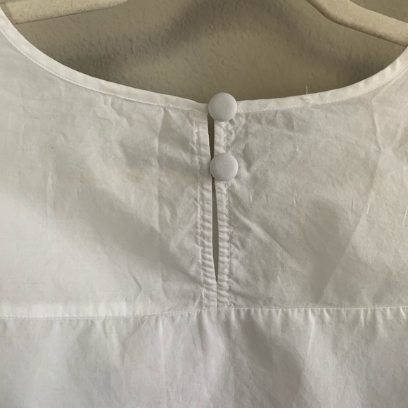 J.crew white with blue ribbon 🎀 Top - Picture 4 of 6